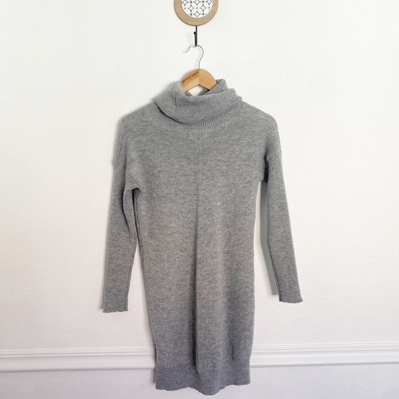 Lulu's Tea Reader Light Grey Sweater Dress Small - Picture 6 of 9